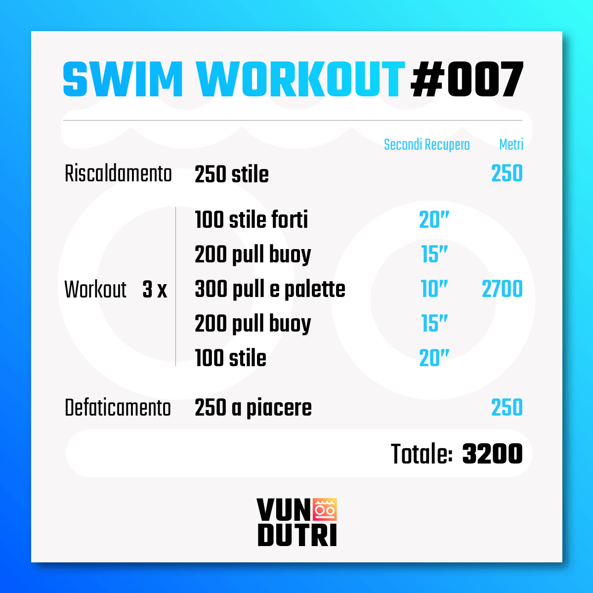 Swim workout 007