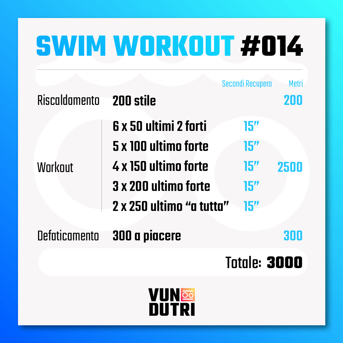 Swim workout 014