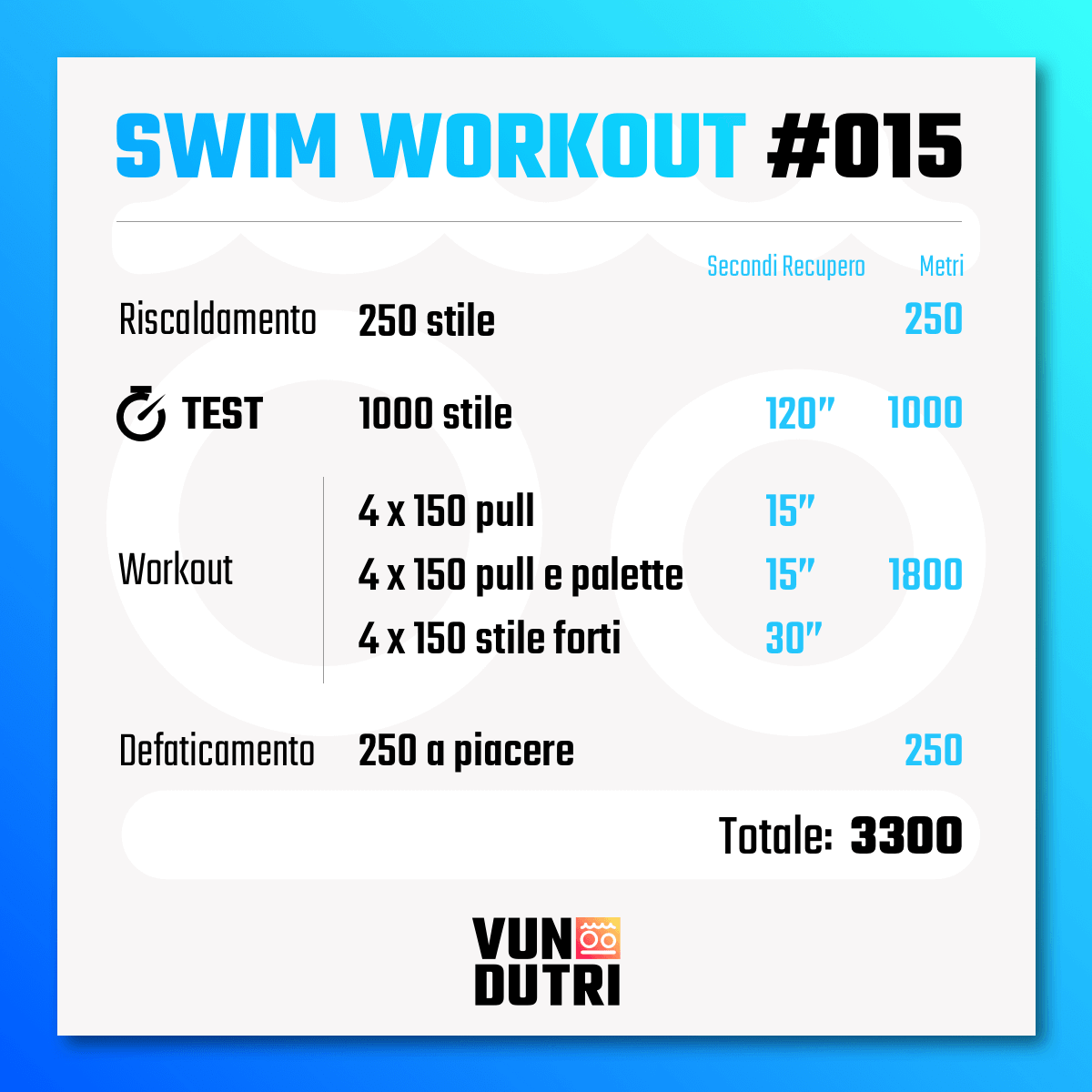 Swim workout 015