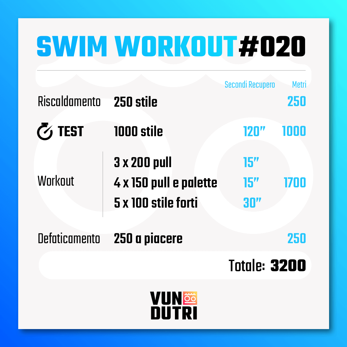 Swim workout 020