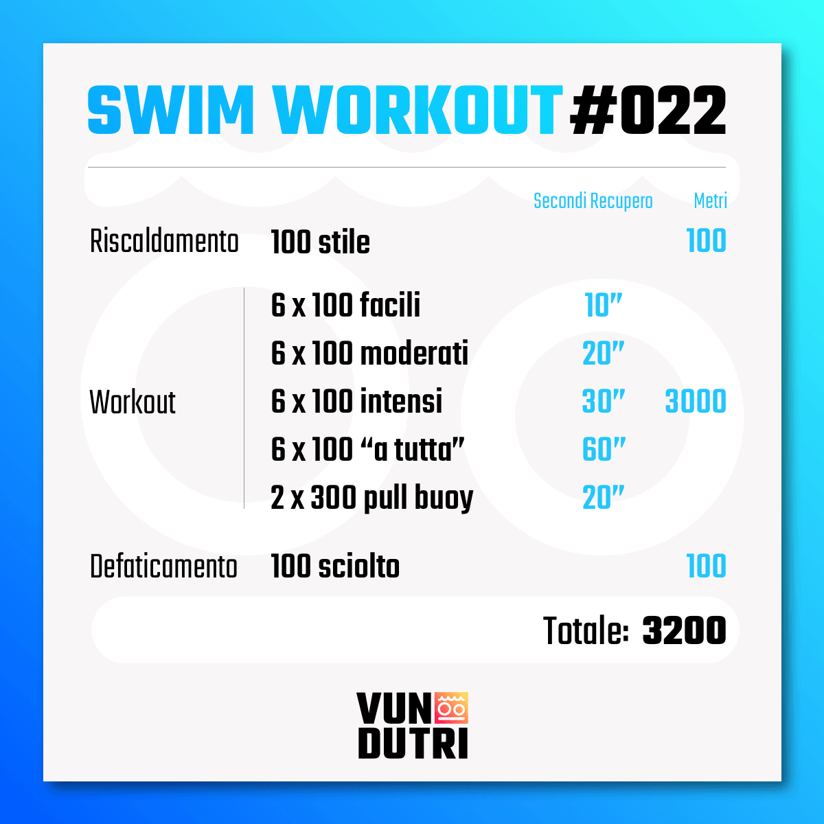 Swim workout 022