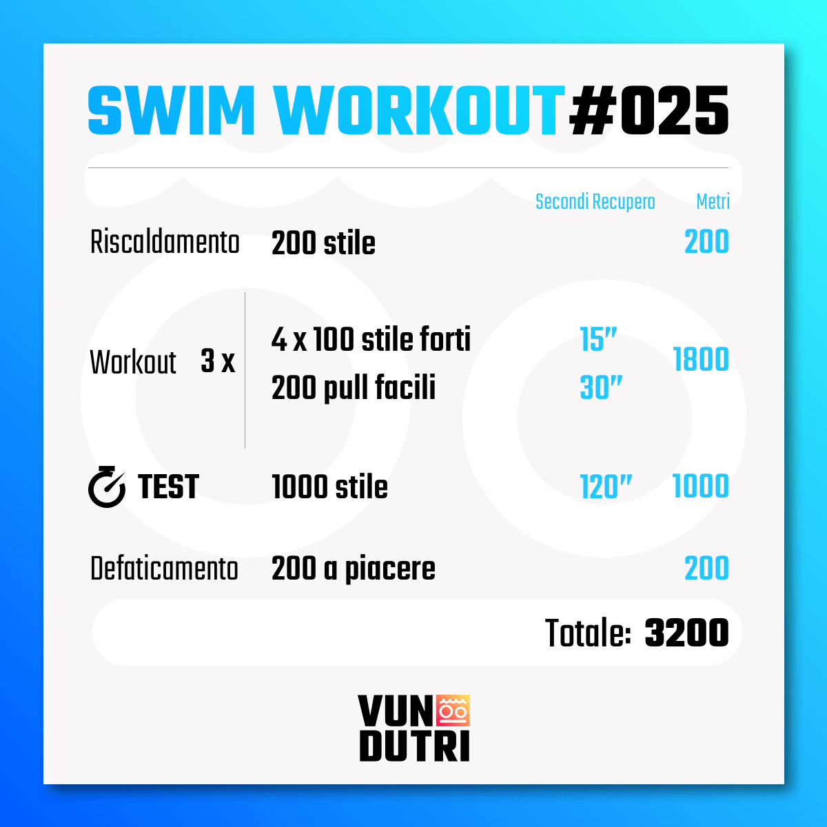 Swim workout 025