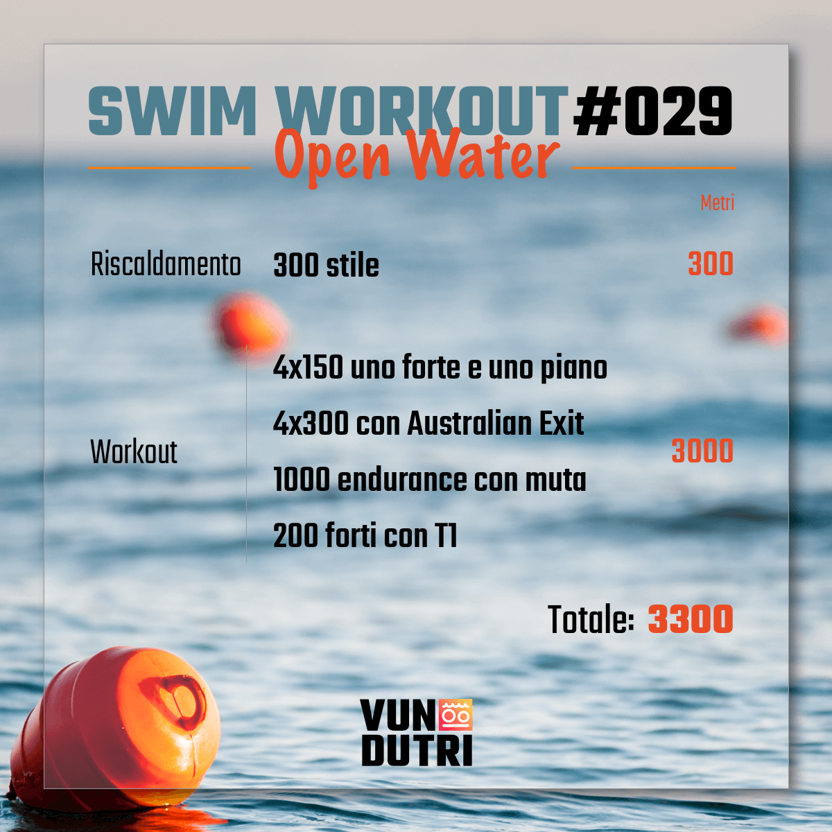 Swim workout 029 - Open Water