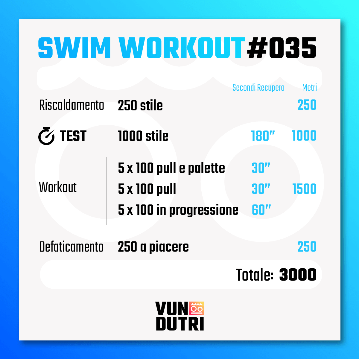 Swim workout 035