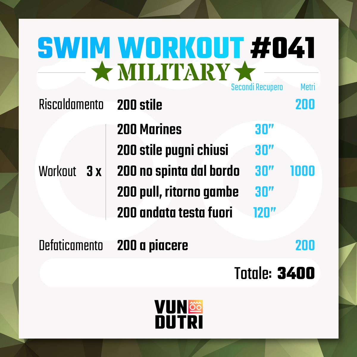 Swim workout 041